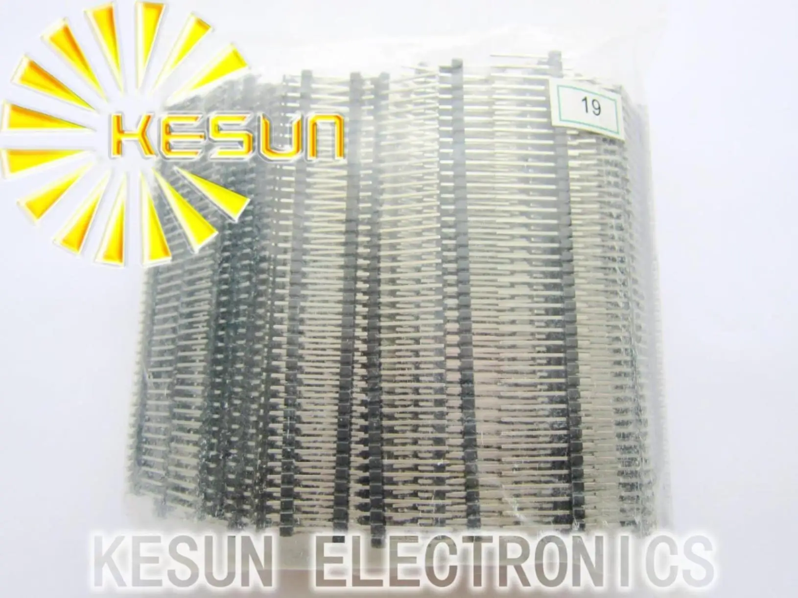 

200pcs/lot 2.54mm 1X40 19MM Height Single Row Male Copper Pin Header
