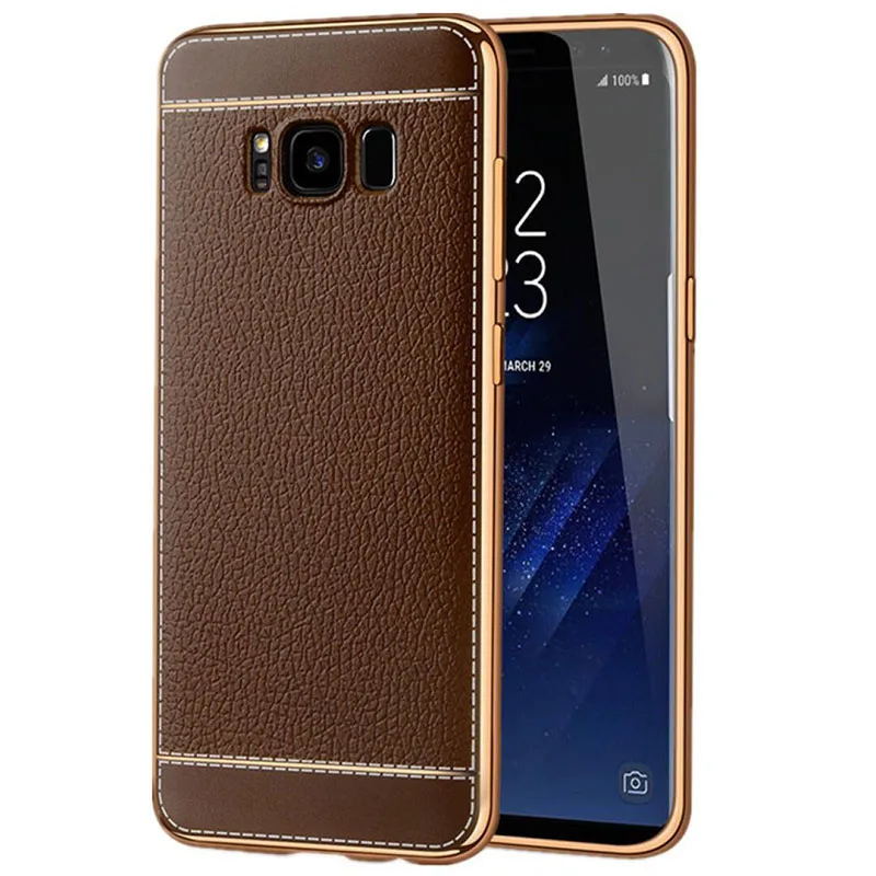 SemgCeKen Роскошный чехол для Samsung Galaxy S8 plus s8plus S 8 tpu мягкая зернистая кожа силиконовый