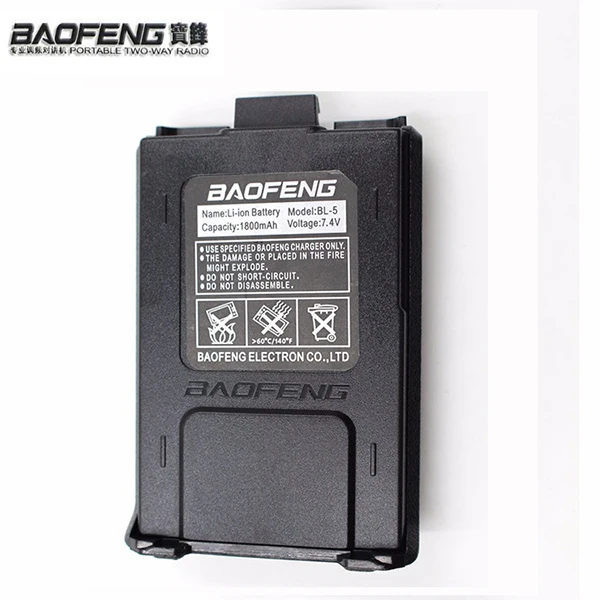Оригинальная рация bao feng cb литий ионный аккумулятор 1800 мАч аксессуары для 5RA 5RE uv5r