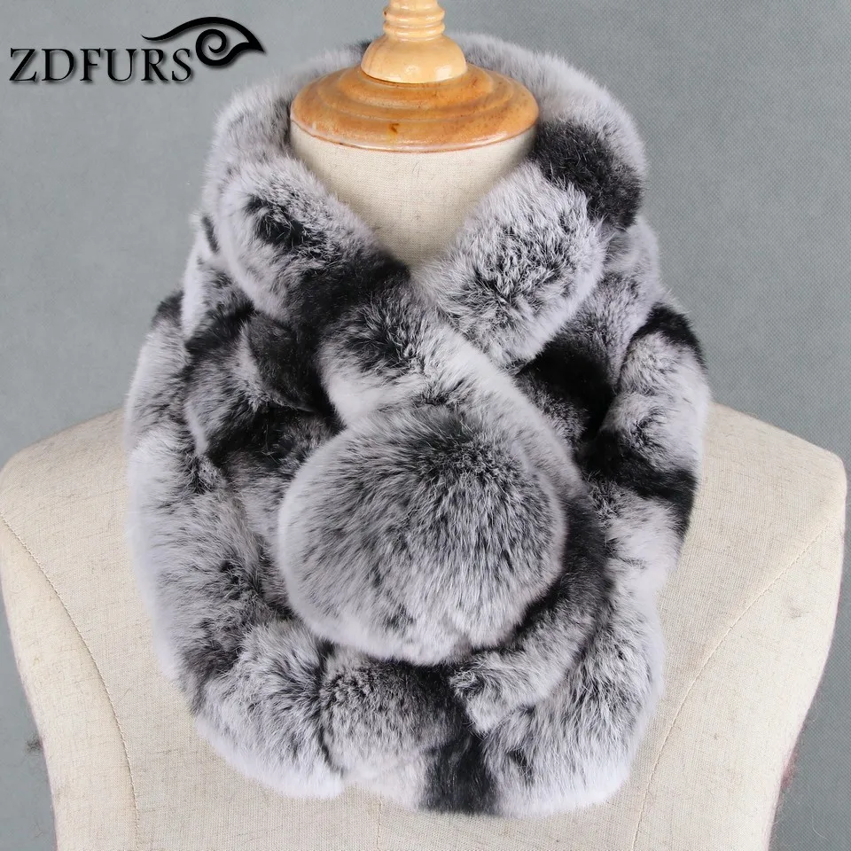 ZDFURS* женский шарф из натурального меха высокого качества Роскошный большой мех кролика рекс шарфы толстые теплые зимние модные брендовые новое поступление