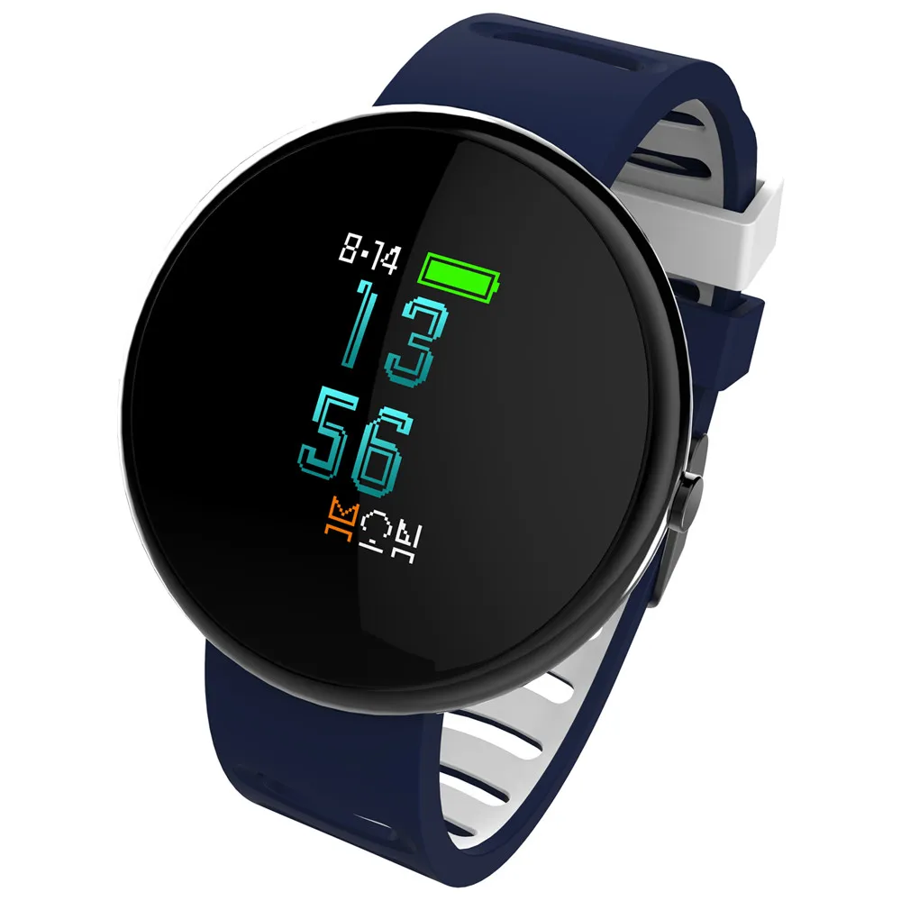 VOBERRY 2.5D curved glass LED color screen Smartwatch Sport Waterproof Fitness Tracker smart bracelet Band For IOS Android | Электроника