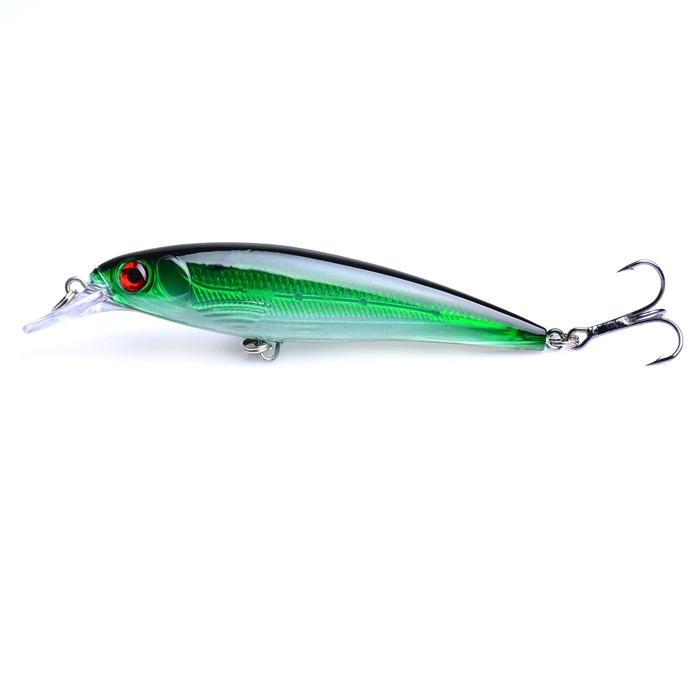 

Aritificial Fishing Lures Bait 3D Eyes Floating Laser Minnow 11.5cm 13.8g Hard Wobblers Crankbait Plastic Baits Pesca Isca