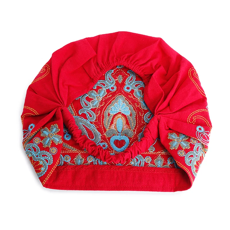 Lesov Bohemia Beanies летняя шапка женская с вышивкой Этническая Хлопковая шапочка Повседневная эластичная дышащая винтажная Кепка тюрбан s Gorros