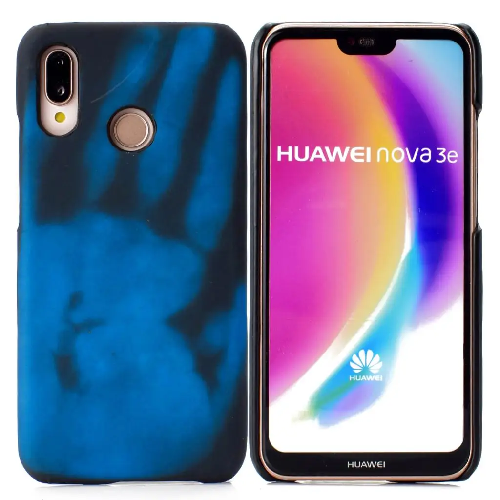 P20LITE термохромное изменение цвета по температуре ТПУ чехол для P20MINI задняя крышка не ПК не силикон