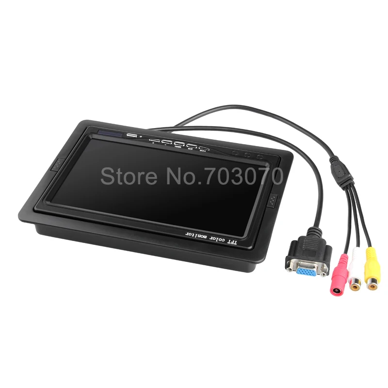 Gision VGA 7 дюймов монитор парковки автомобиля hd заднего вида цветной tft дисплей экран для автомобиля камера/Автобус dvr