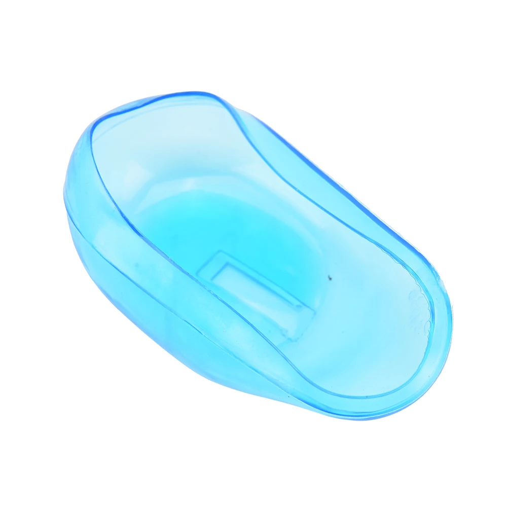 

2 Pcs/lot Practical Travel Hair Color Showers Water Shampoo Ear Protector Cover Clear Silicone Ear Cover For Ear Care