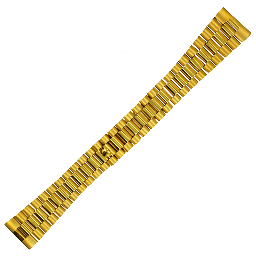 Stainless Steel Watch Band 18mm 20mm 22mm for Mido Quick Release Metal Strap Wrist Loop Belt Bracelet Black Silver Gold + Pin