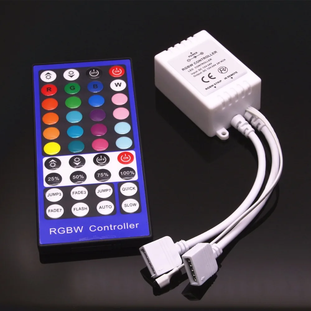 RGBW светодиодный Управление затемнитель 4 Каналы DC 12 V 24 5Pins ИК 40Key дистанционного