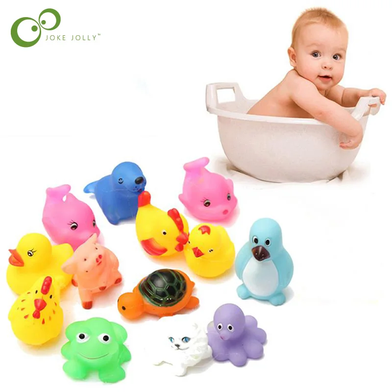 Детские игрушки для ванной мягкие резиновые мытья 5 шт./компл.|baby bath toys|bath toysrubber float