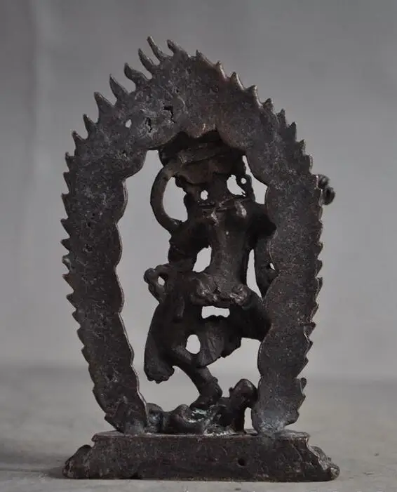 4&quotold Tibet Buddhism bronze Vajrayogini Vajravarahi Dakini Goddess Buddha Statue | Дом и сад