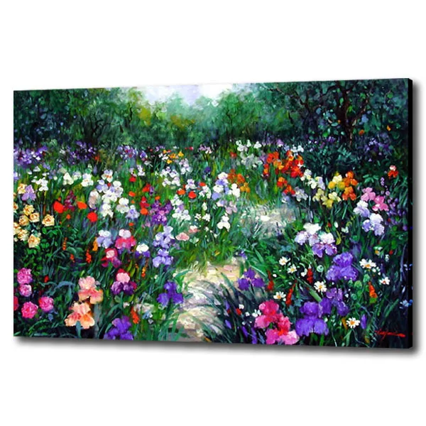 Картина маслом Сад Красочные цветы картинки для украшения спальни Размножение