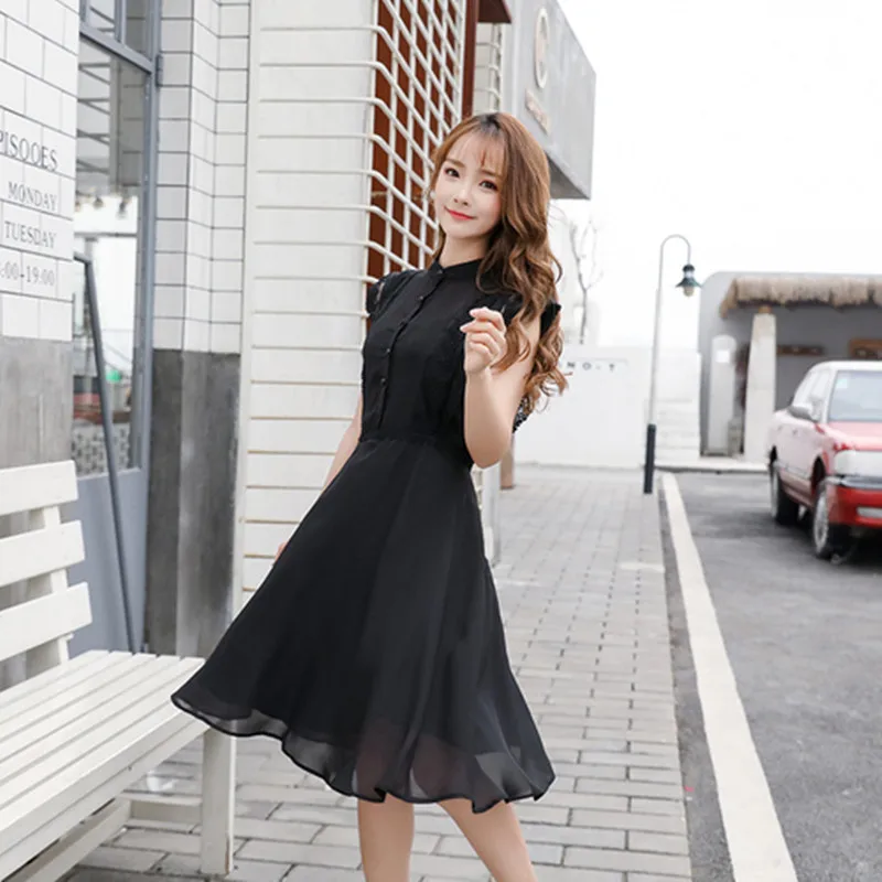 Женское шифоновое платье MSSNNG элегантное вечернее в литературном японском стиле