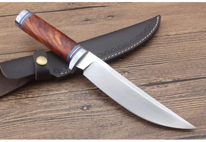 Импортный DC5 лезвие золотого сандалового дерева ручка прямой knifeTactical EDC