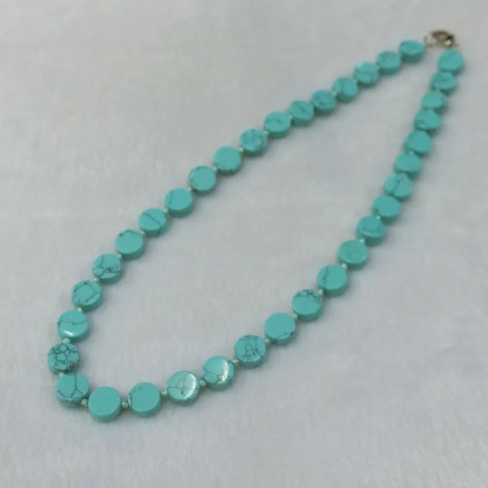 

Ожерелье, 3 шт., из натурального камня, кварца, зеленая бирюза, ручная работа