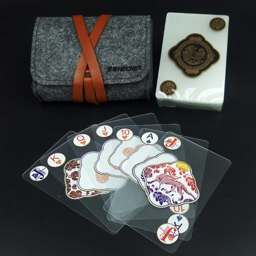 Интересные прозрачные игральные карты семейная игра водонепроницаемые и
