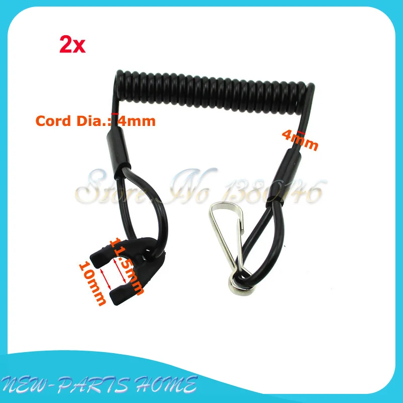 2x Kill Switch безопасный трос шнур для POLARIS ARCTIC CAT TIGER SHARK VIRAGE OCTANE|cord|cord lanyardcord switch |