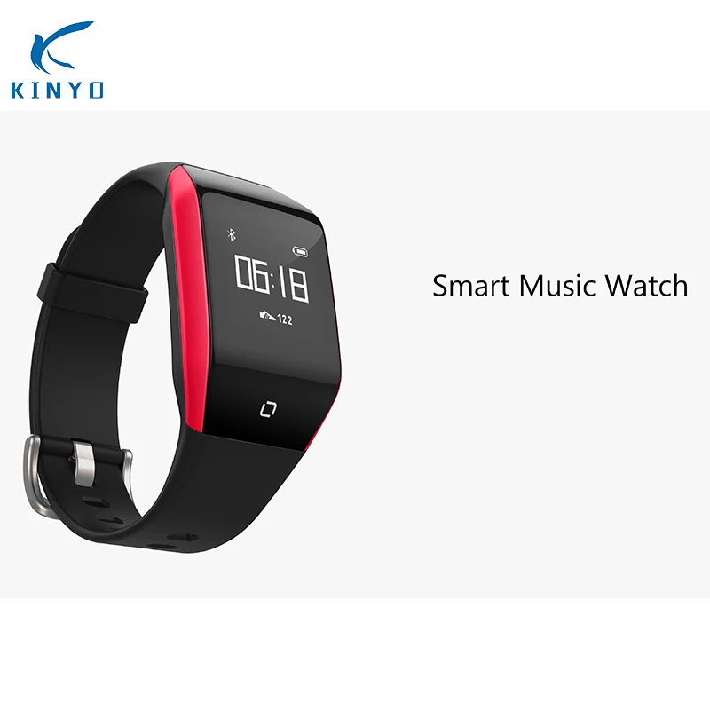 Смарт браслет KINYO для музыки bluetooth часы хранения файлов музыкальные с