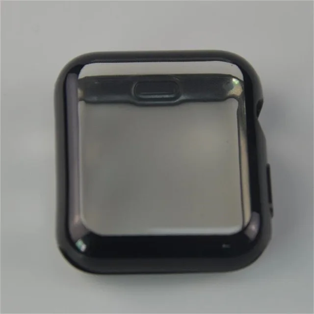 Black Чехол для Apple Watch 3/2/1 42 мм 38 мм мягкий прозрачный ТПУ защитный чехол для Apple Watch Series 1 2 3 - Цвет: Black