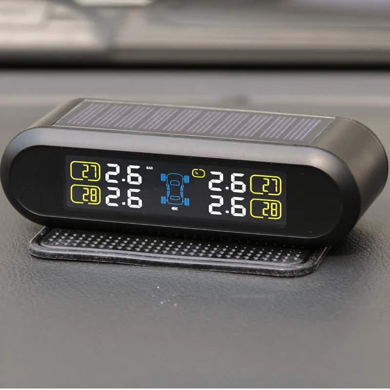 Автомобильная система контроля давления в шинах TPMS с солнечной батареей