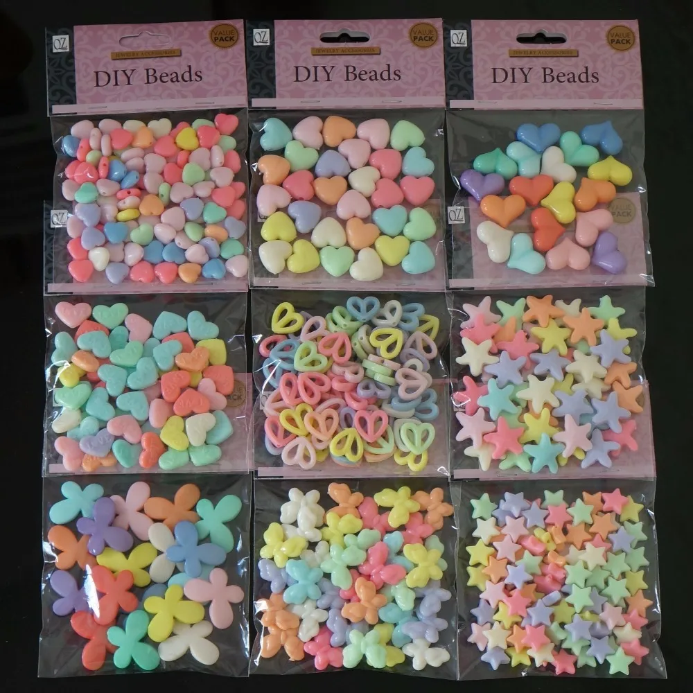 Акриловые Яркие бусины для рукоделия сделай сам изготовления ювелирных изделий