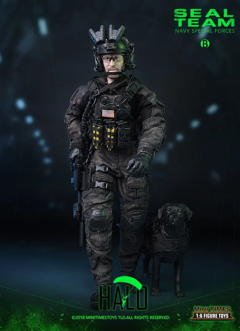 Коллекционная Военная фигурка в масштабе 1/6 кукла Юнайтед States soldier Navy HALO SEAL TEAM 12