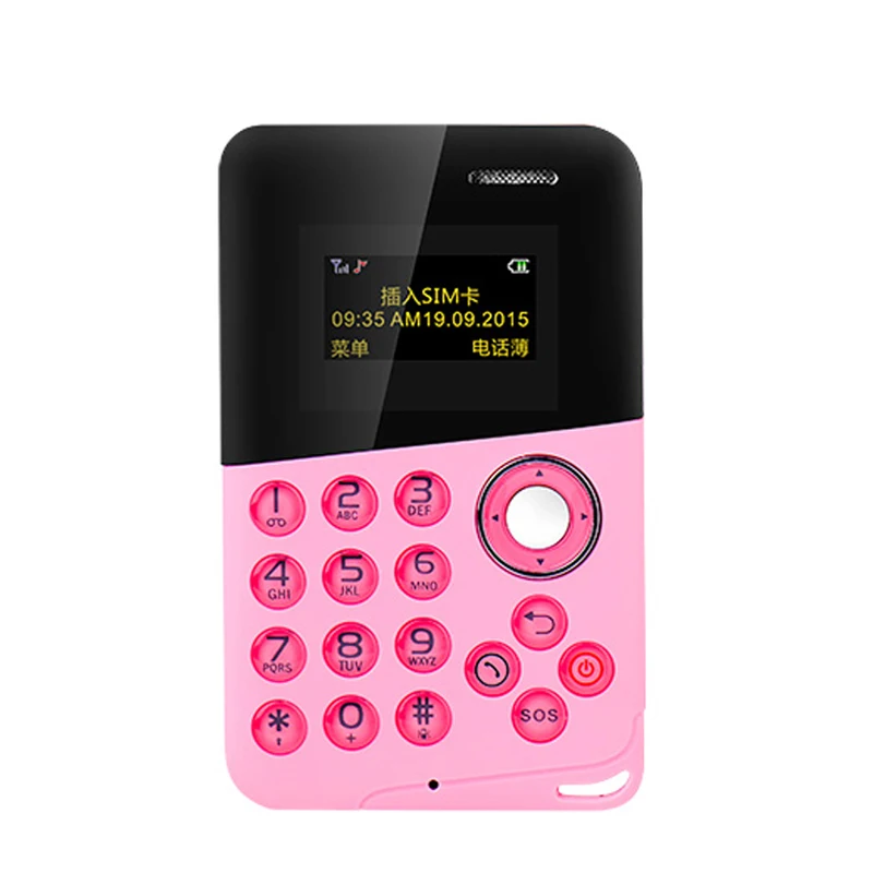 Новый mini card телефон aiek/m8 low radiation aeku bluetooth сообщение цветной экран детская карман