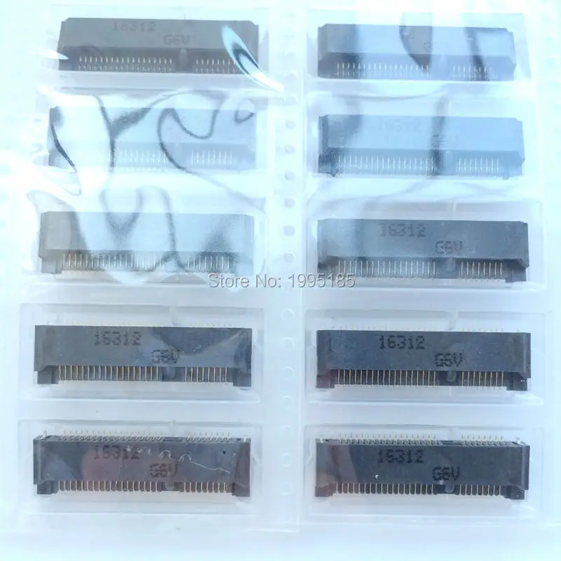 10 шт./лот высота 4 мм MINI PCIE MINIPCIE оригинальный msata разъем 52P|decking connector| |