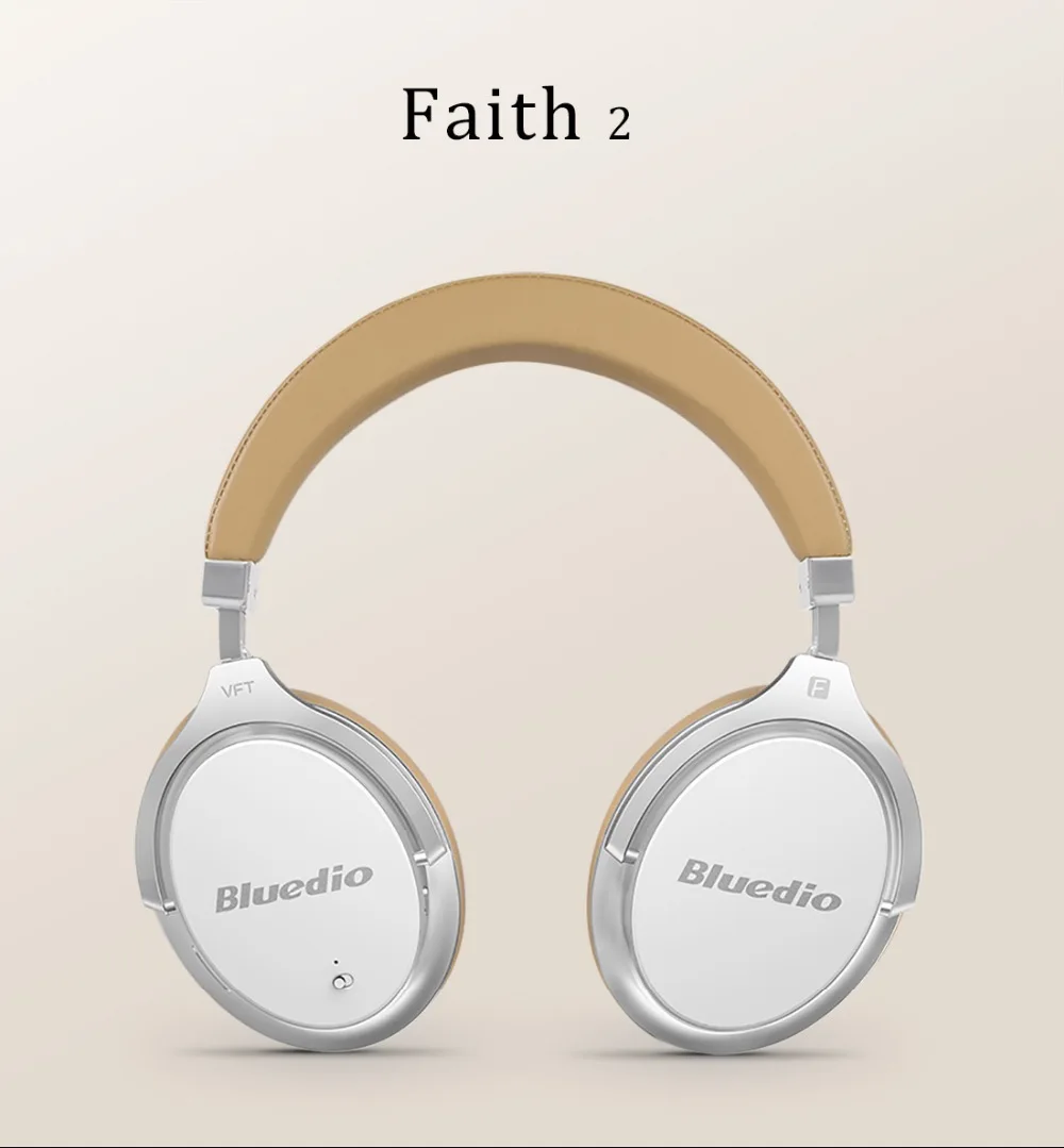 Bluedio гарнитура с ANC беспроводные Bluetooth наушники F2 с микрофоном Поддержка музыки 16H Playtime