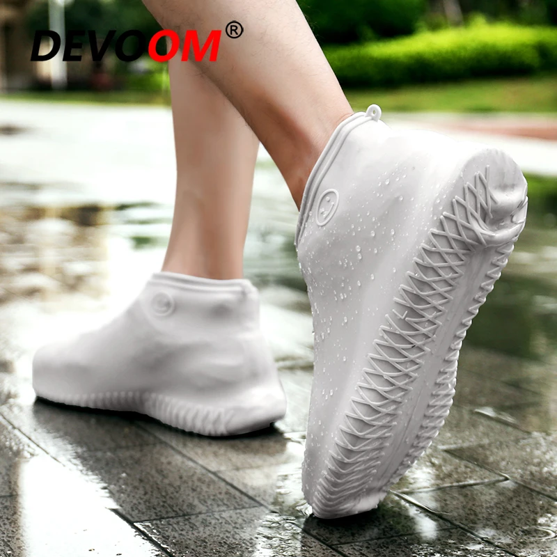 Многоразовые Нескользящие Водонепроницаемые силиконовые кроссовки унисекс