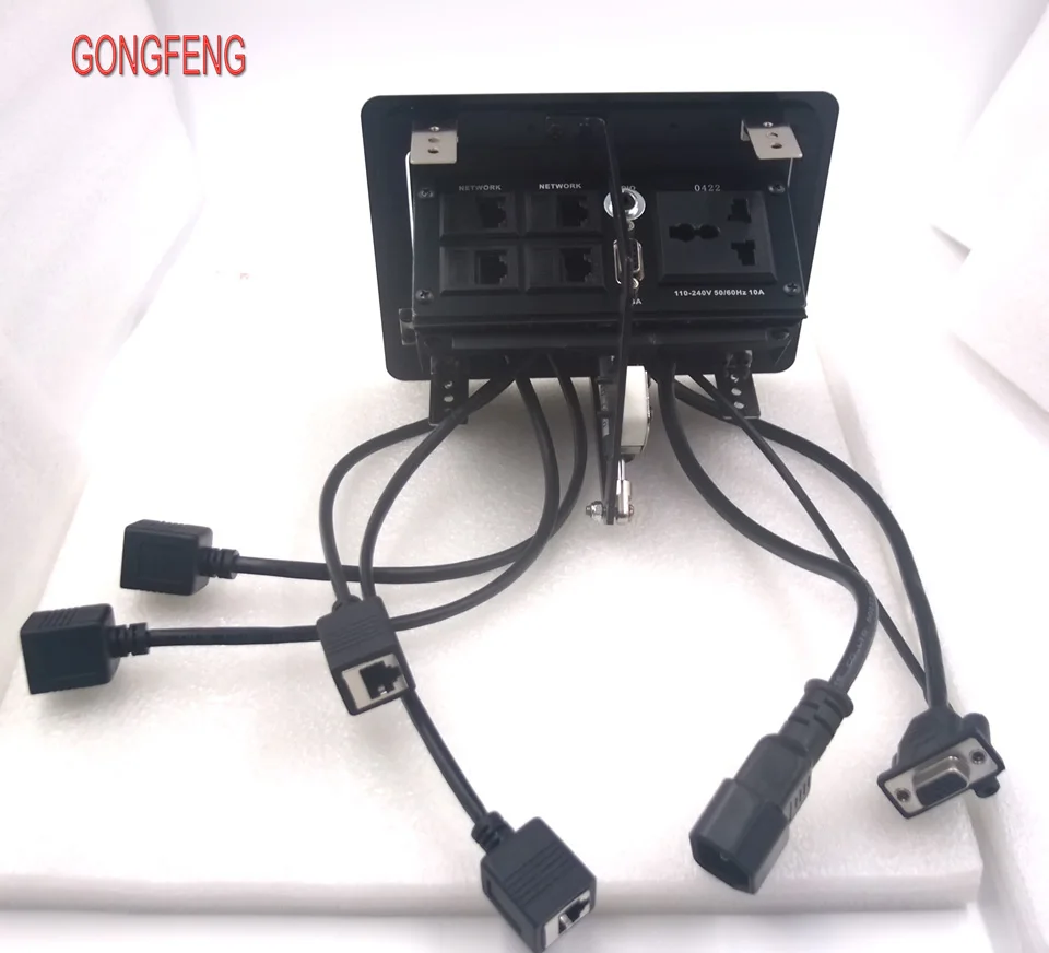 GONGFENG Горячая 1 шт. Новинка 0422 Настольный мультимедийный с проводом VGA четыре сети 3 отверстия универсальный разъем питания специальная