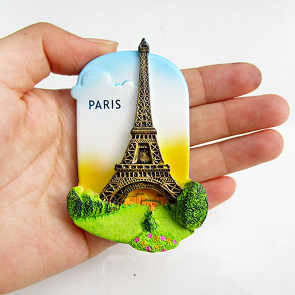 Paris Смола 3D магнит на холодильник Сан-Франсиско, Лондон, Париж, Япония, Греция, Сиднее, Балийский сувенир, пейзаж, магнит на холодильник 9 типов#705 - Цвет: Paris