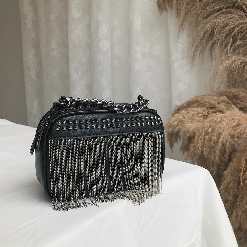 Маленькая посылка с бахромой новинка 2019 Высококачественная женская сумка Liu Ding