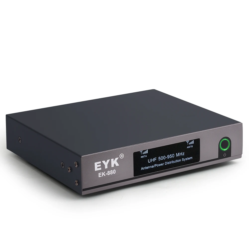 EYK EK-880 300 м направленная антенна микрофонный сплиттер коллектор антенный распределитель усилитель для 8 комплектов беспроводной микрофонной системы