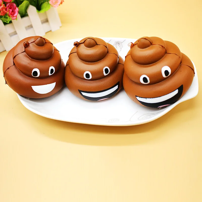 Новое поступление Детские медленно восстанавливающие игрушки Pinch Soft Poo Shits милые