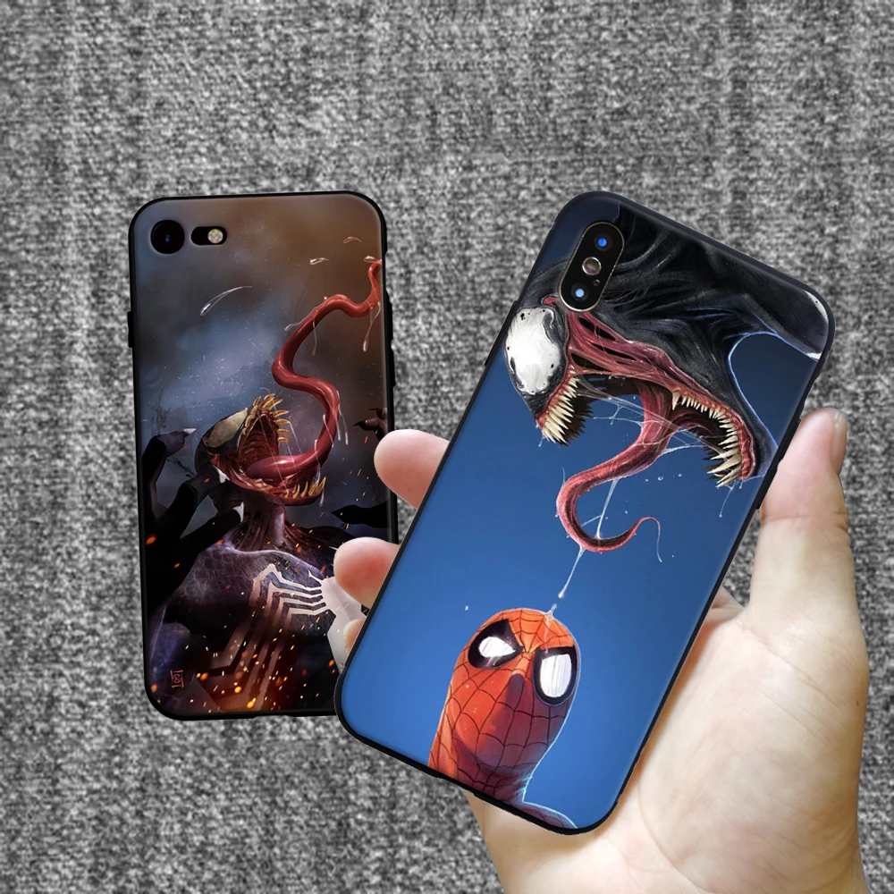 Чехол из мягкого силикона и ТПУ Venom Film MCU для Apple iPhone 5 5S SE 6 6s 7 8 Plus X XR XS MAX |