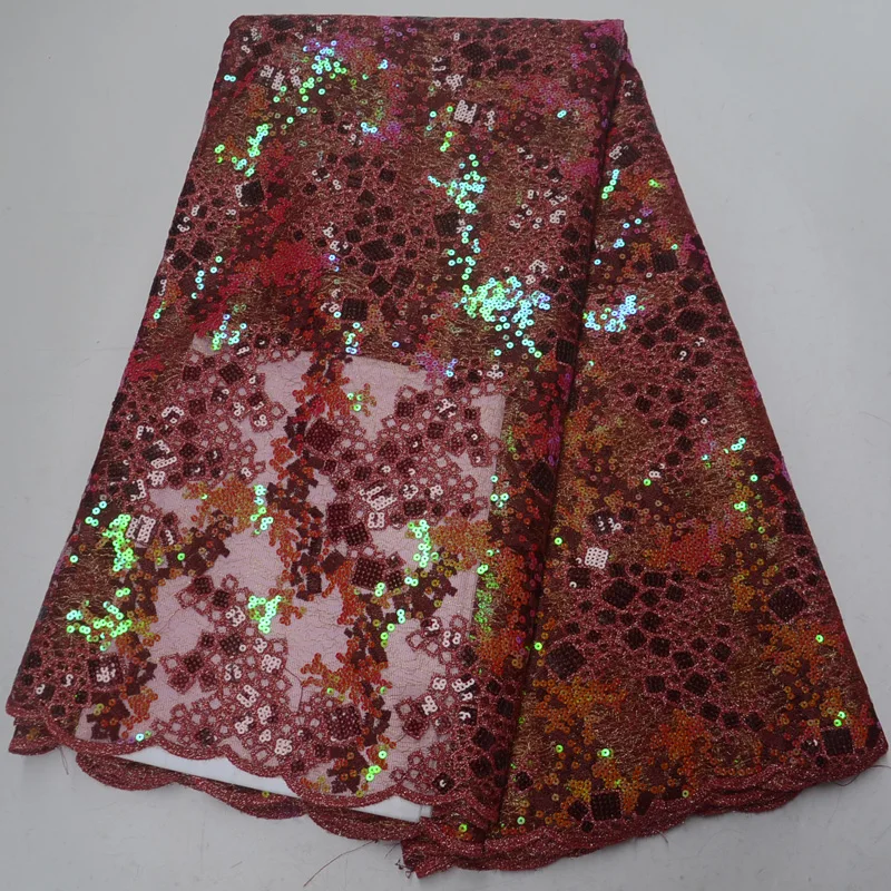 

8 colors high quality African sequins lace fabric shining French net lace fabric with embroidery for party dress FLP147
