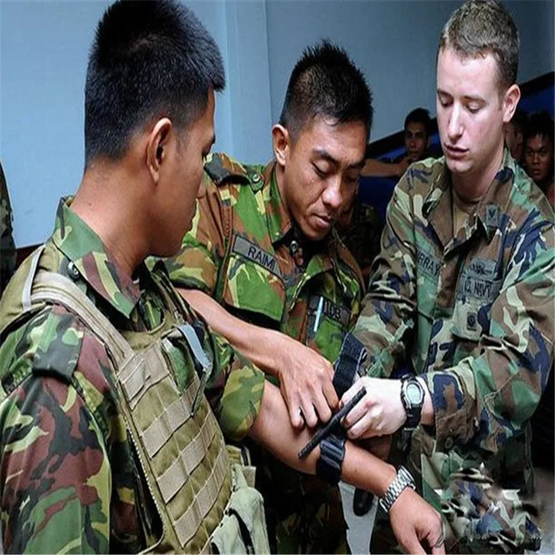 1X жгут для выживания тактическое Боевое применение Красный наконечник военный