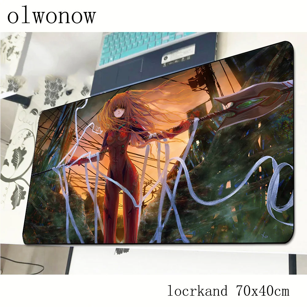 evangelion mouse pad gamer gel 700x400x2mm notbook mouse mat gaming mousepad large wrist rest pad mouse PC desk padmouse