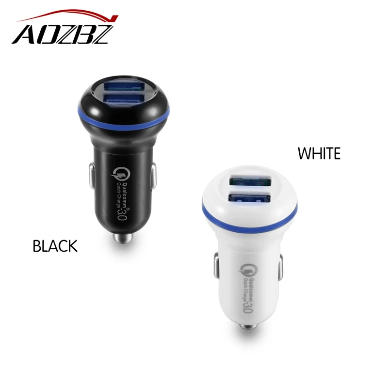 Автомобильное зарядное устройство QC3.0 с двумя usb-портами для Samsung GALAXY S7 iPhone X/8