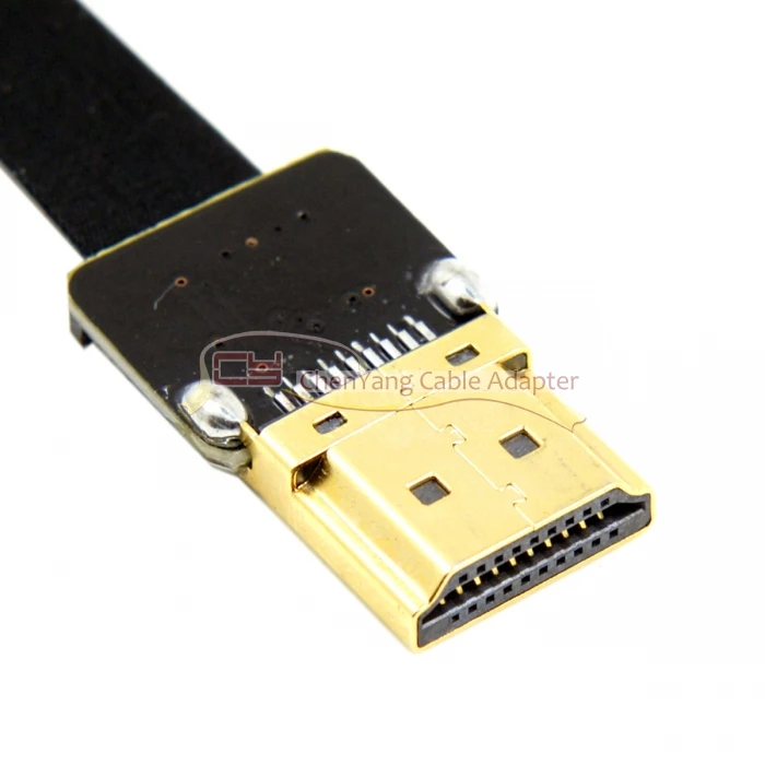 

FPV FPV HDMI Male to Down Angled 90D HDMI Male HDTV FPC Flat Cable 20cm 50cm for FPV HDTV Multicopter Aerial Photography