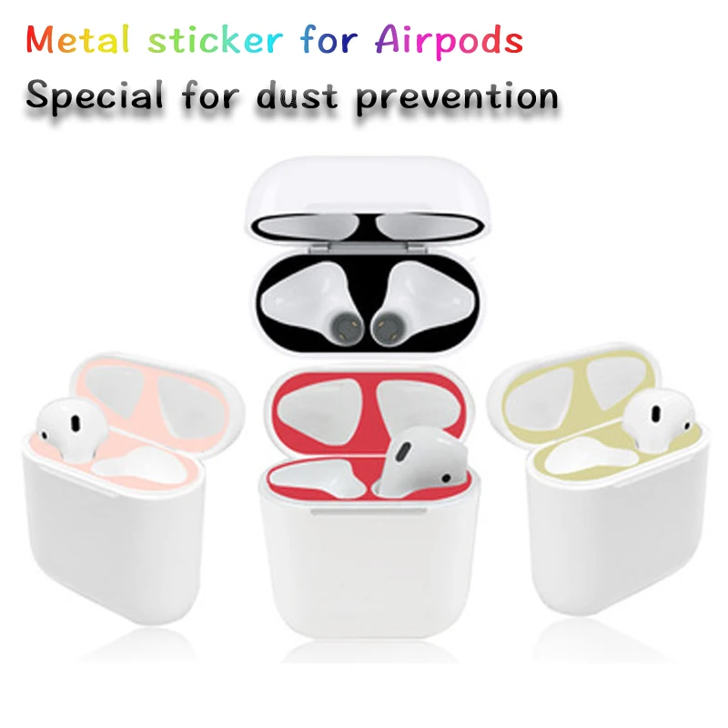Аксессуары для наушников Apple Airpods чехол защитная наклейка защита от пыли Airpods2