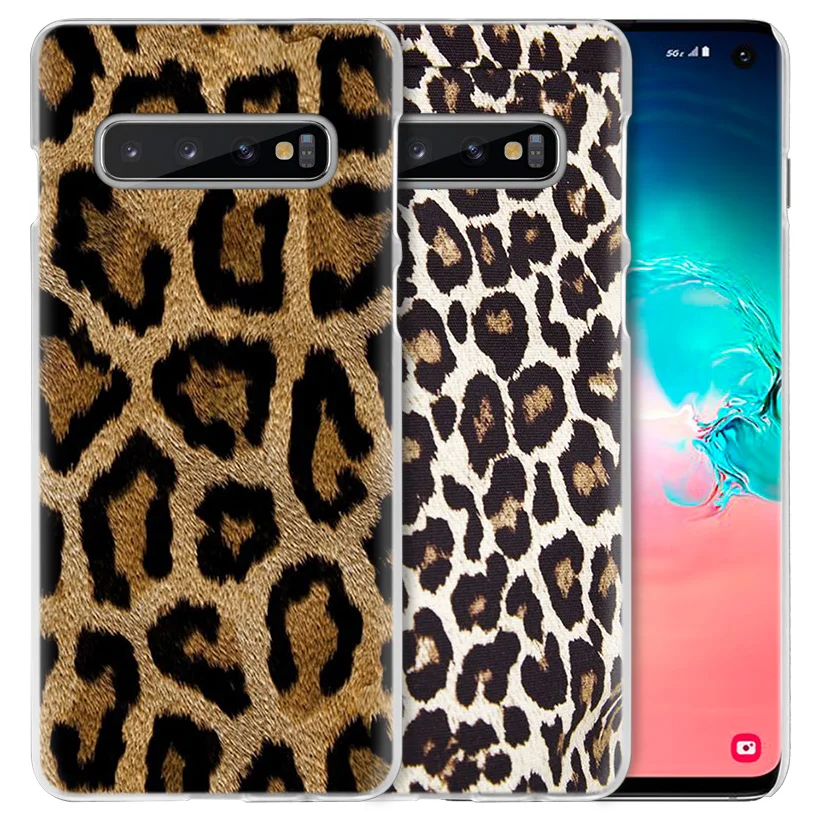 Тигра и леопардовой расцветкой чехол для samsung Galaxy S10 5G S10e S9 S8 M30 M20 M10 J4 J6 плюс J8 Note 8 9 жесткий чехол из пк для телефона Coque