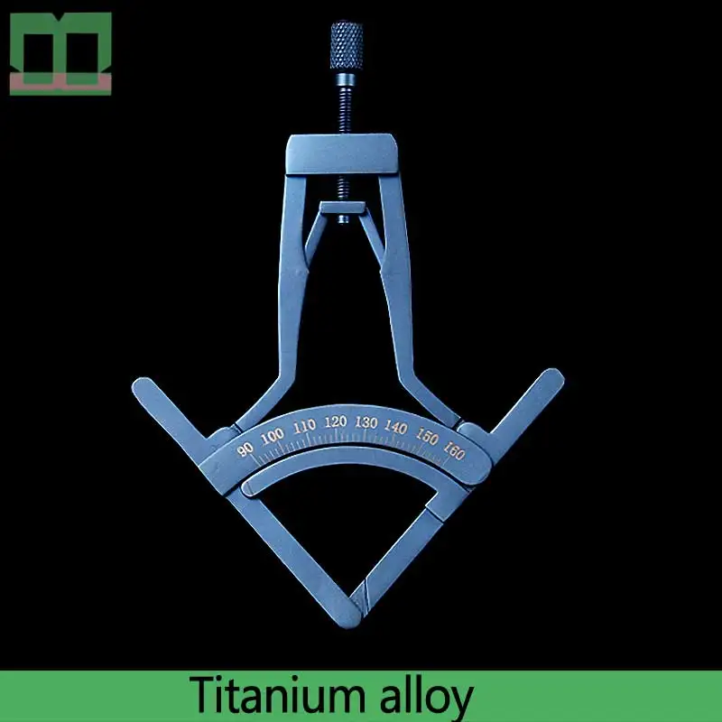 Нос линейка Точная калибровка 9,5 titanium сплава нержавеющей стали носовые пластической хирургии инструмент калибровка ясно - Цвет: titanium alloy