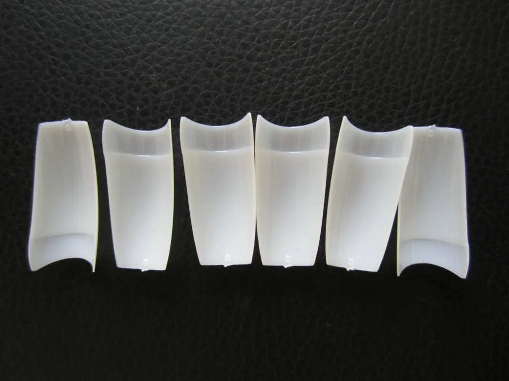 Накладные ногти 500 шт./лот французские пластиковые накладные Типсы натуральный