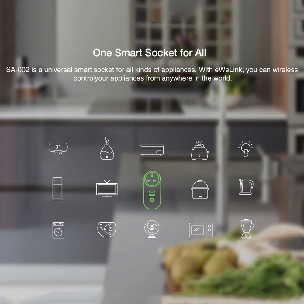 WiFi умная розетка с европейской вилкой Беспроводная 2 USB разъемами Wifi Пульт