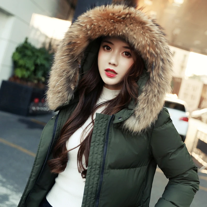 Женские хлопковые куртки 2019 зимняя теплая хлопковая пуховая куртка с капюшоном