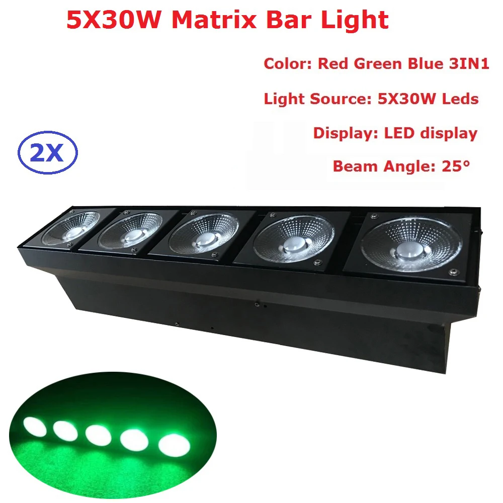 Новейшая матричная панель освесветильник 5x30 Вт RGB 3 в 1 Светодиодная сценическая
