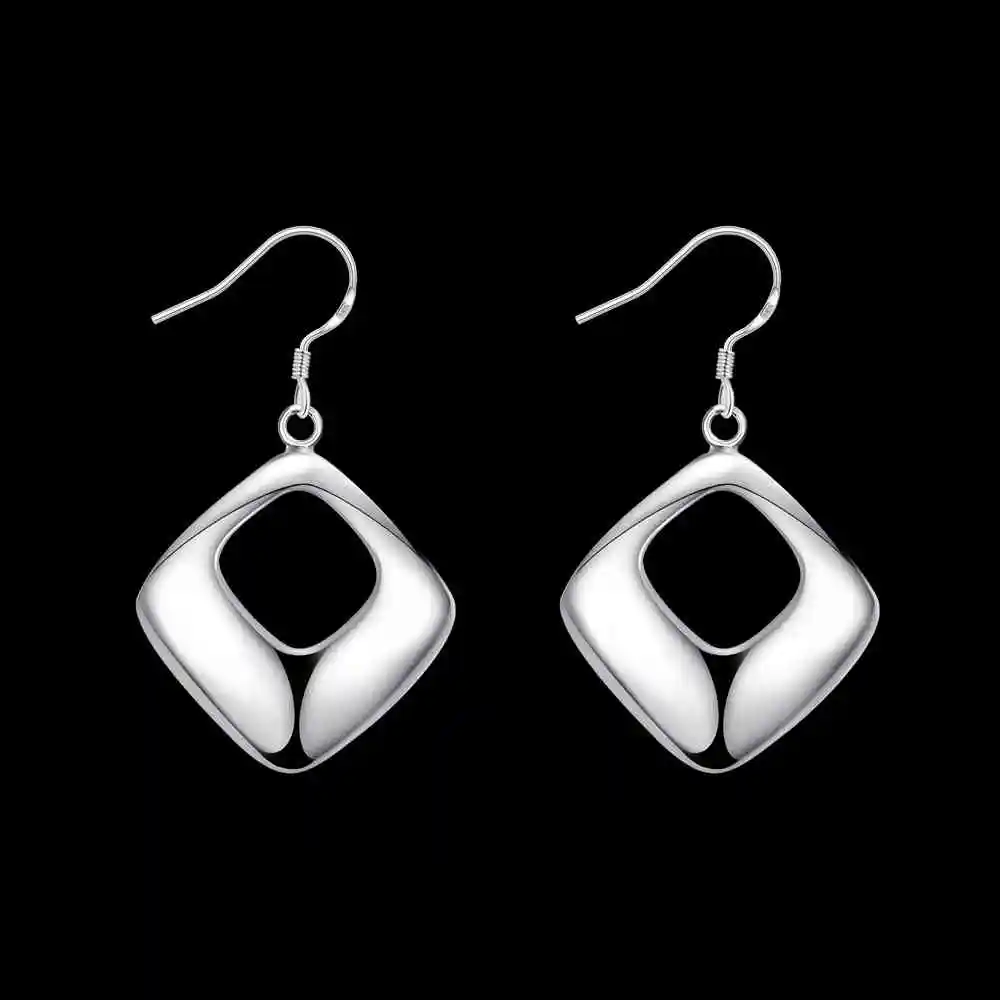 Горячая продажа 2015 новые серебряные серьги коробка ювелирные изделия SMTE641 |