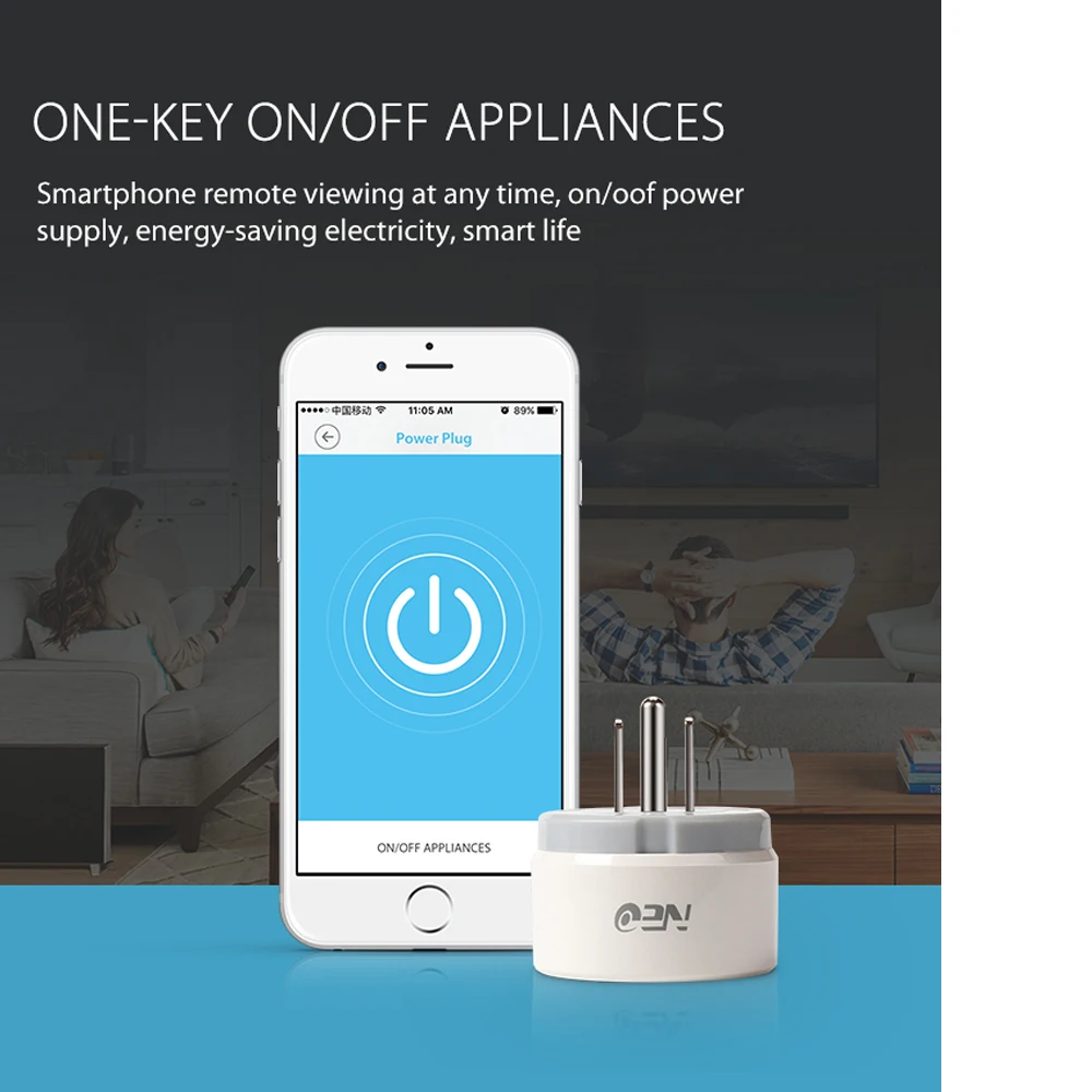 NEO WiFi US Smart Plug пульт дистанционного управления устройство включения/выключения