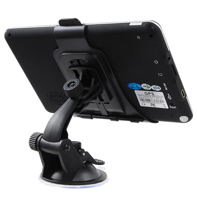 Новая 7 дюймовая сенсорная Автомобильная GPS навигация 800 МГц ЦП 256 ОЗУ 8 Гб ПЗУ в